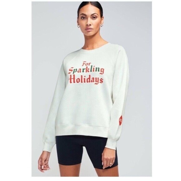 NEW Wildfox X Coca-Cola Sparkling Holidays Sweatshirt Oversized Medium - Picture 1 of 8